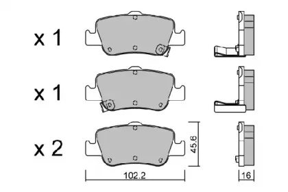 Комплект тормозных колодок, дисковый тормоз AISIN купить